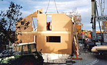 Geiger Holzbau beim Holzhausbau